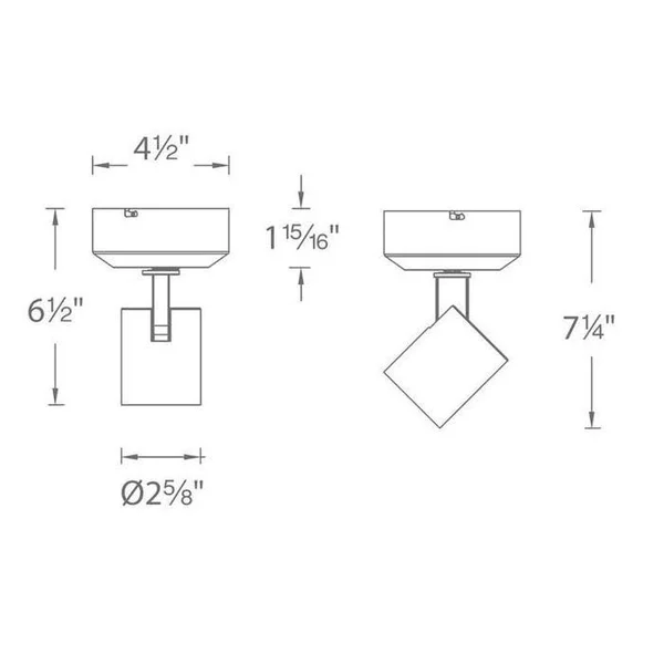 WAC Lucio LED 10W Monopoint - MO-6010F-827-WT
