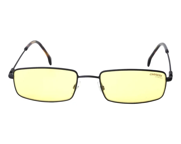 Carrera 177/S 071C-HO Black Yellow Rectangular Sunglasses