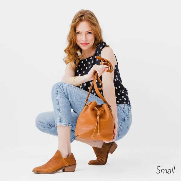 &Almost Perfect& Bucket Bag, Dune, Large