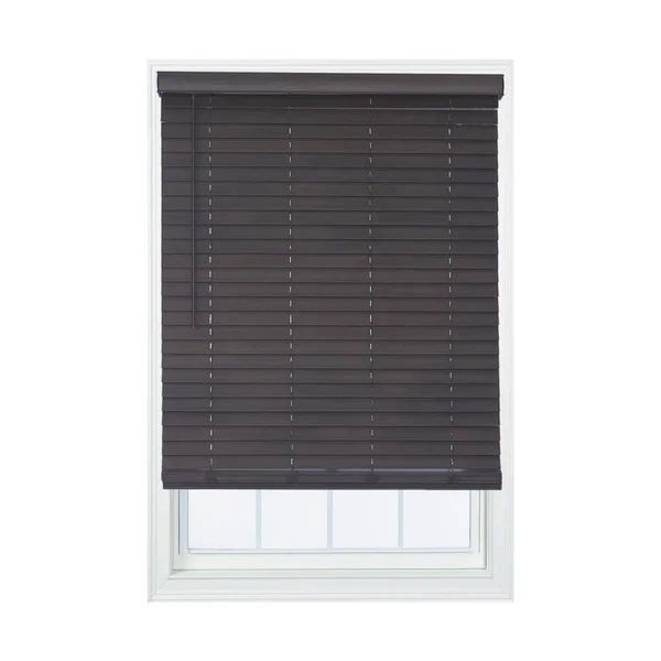 2in. Cordless Distressed Faux Wood Blinds Distressed Umber