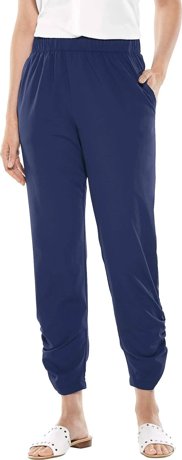 Coolibar UPF 50+ Women's Gisele Ruched Pants - Sun Protective