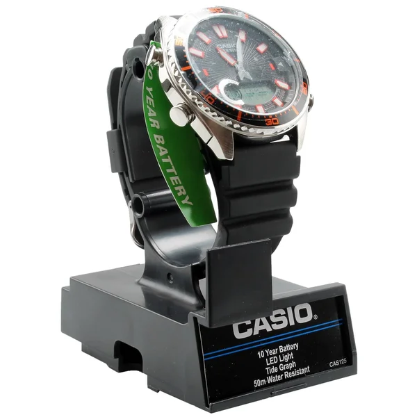 Casio Classic AMW720 Anadigi Quartz Wrist Watch - Black/Silver