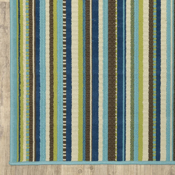 Oriental Weavers Caspian 1004X Blue Area Rug 5&3x22 x 7&6x22