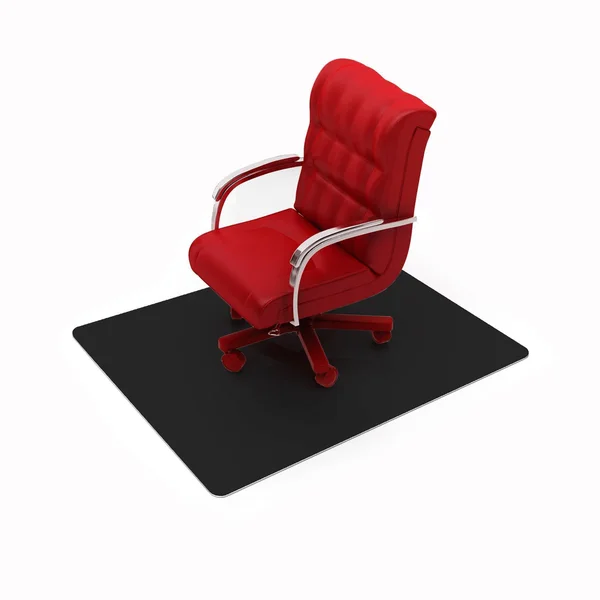 Advantagemat Black Vinyl Rectangular Chair Mat for Carpets - 48x22 x 60x22