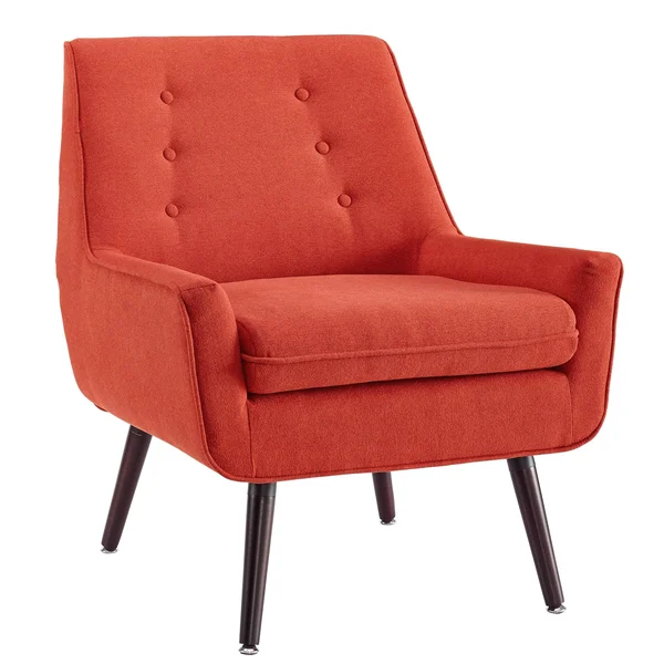 Linon Liz Pimento Chair - Orange