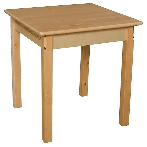 Wood Designs Wd82424 24x22 Square Hardwood Table With 24x22 Legs