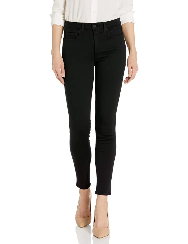 Nydj Women's AMI Skinny Jeans in Black, Regular, Size: 00, Denim