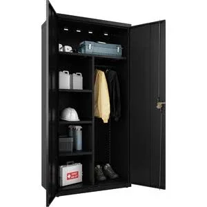 Lorell Wardrobe Cabinet - Black