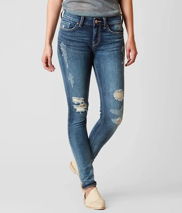 Bke Stella Mid-Rise Skinny Stretch Jean - Blue 24/29, Women's