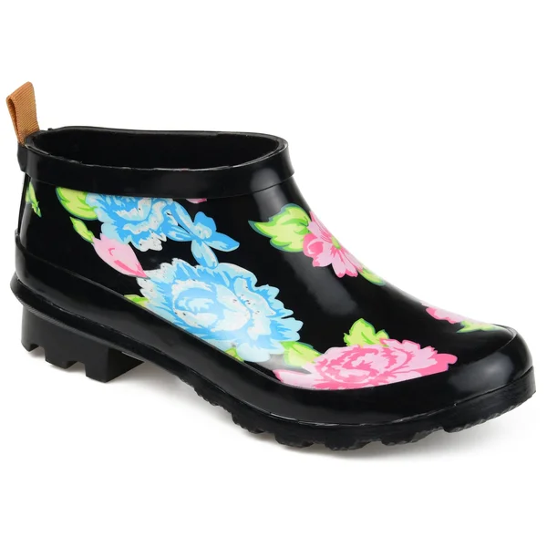 Journee Collection Women's Rainer Rain Boot Floral 10