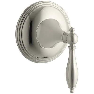 Kohler Finial Traditional Valve Trim with Lever Handle for TRANSFER Valve, Requires Valve