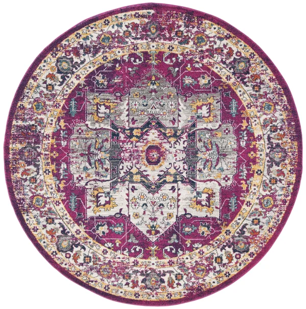 Safavieh Evoke EVK275R 6&7x22 x 9&0x22 Fuchsia - Ivory Area Rug