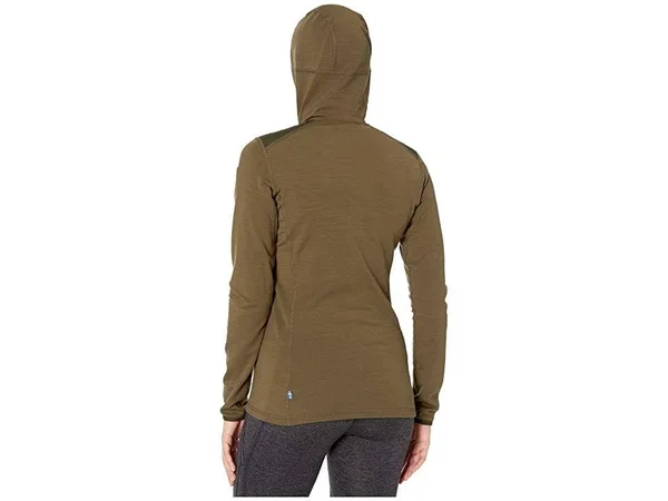 Fjallraven Keb Fleece Hoodie Women's Sweatshirt Laurel Green/Deep Forest : Xxs