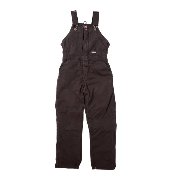 Berne Ladies Washed Insulated Bib Dark Brown - L/Short
