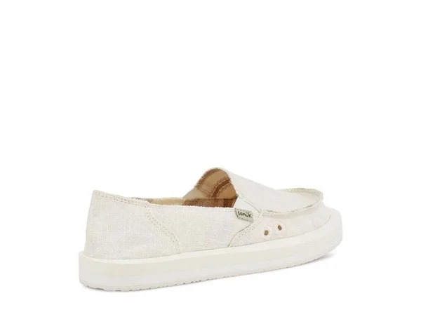 Sanuk Donna Soft Top Hemp 10 Women's White