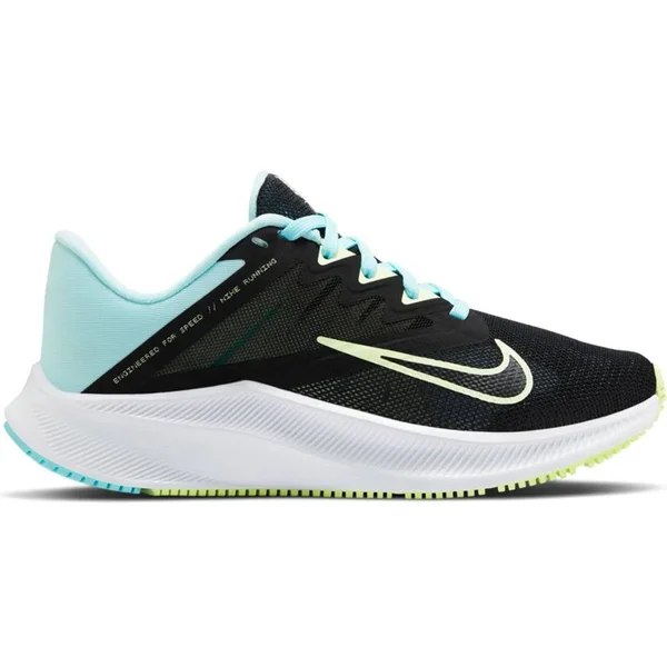 Nike Women's Quest 3 Running Shoe - Black - 9