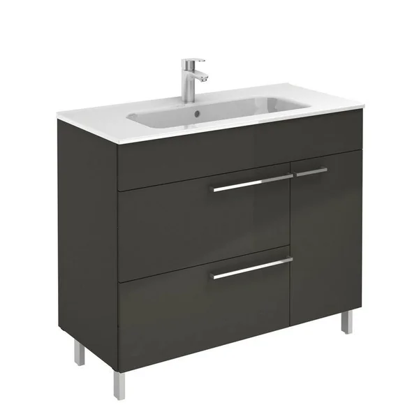 Royo 126115 Confort 40 inch Vanity in Anthracite with 2 Drawers