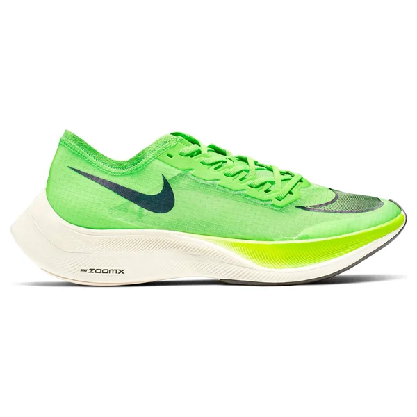 Nike Mens ZoomX Vaporfly Next% Racing Flats - Electric Green/Black/Guava Ice, Size 9.0