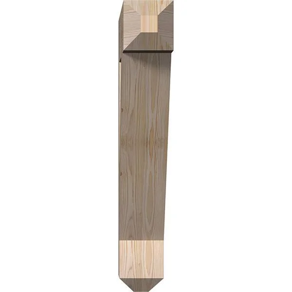 Ekena Millwork BKT06X30X34TRA04SDF 5 1/2x22W x 30x22D x 34x22H Traditional Craftsman Smooth BRACKET - Douglas Fir