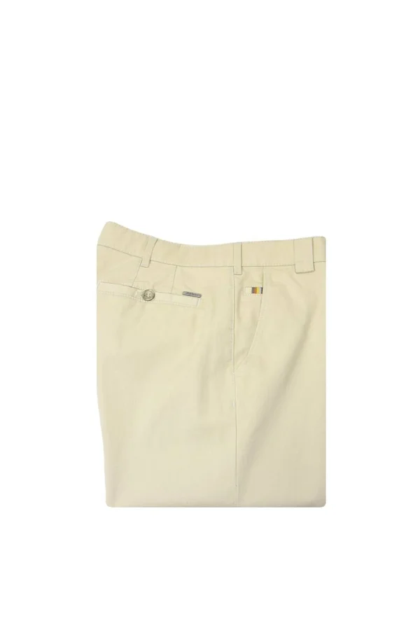 Meyer Roma Cotton Trousers Stone Size: 42w30l