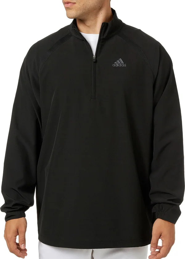 Adidas Men's Triple Stripe Long Sleeve Baseball Jacket, Medium, Black