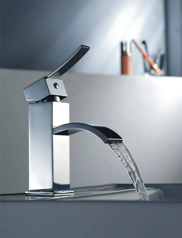 Dawn AB78 1258C Single-Lever Square Lavatory Faucet - Chrome