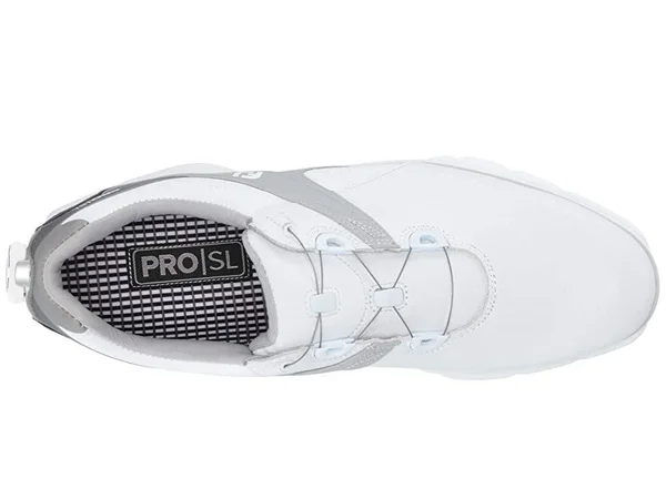 FootJoy Mens Pro/SL Boa Golf Shoes - Men's, Size: 12, White