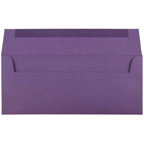 Jam Paper #10 Business Envelopes - 4 1/8 x 9 1/2, Dark Purple, 1000/Carton (563912516B)