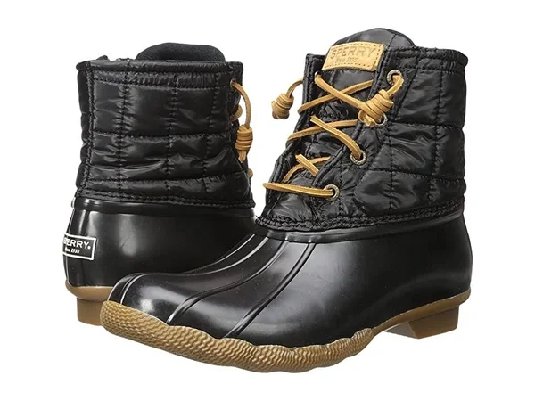 Sperry Top-Sider Women's Saltwater Boot Black 8.5