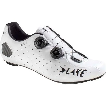 Lake CX332 Wide Cycling Shoe - Men's White, 47.0