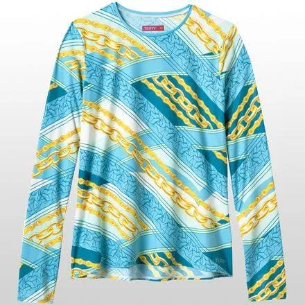 Terry Bicycles Soleil Flow Long-Sleeve Jersey - Women's Chains/Blue, L