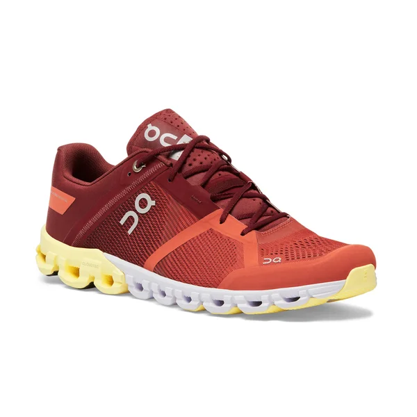 on Cloudflow Running Shoe - Men's Rust/Limelight - 11.5