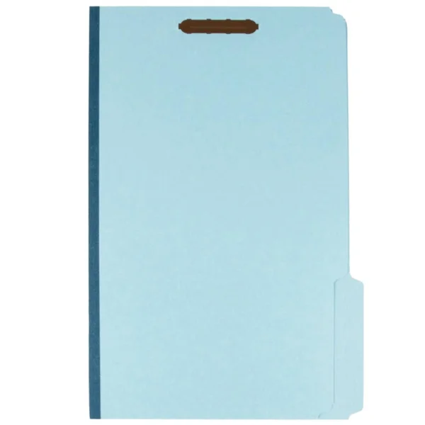 Pendaflex Pressboard Folders 2 Fasteners 1x22 Expansion 1/3 Tab Legal Blue 25/Box