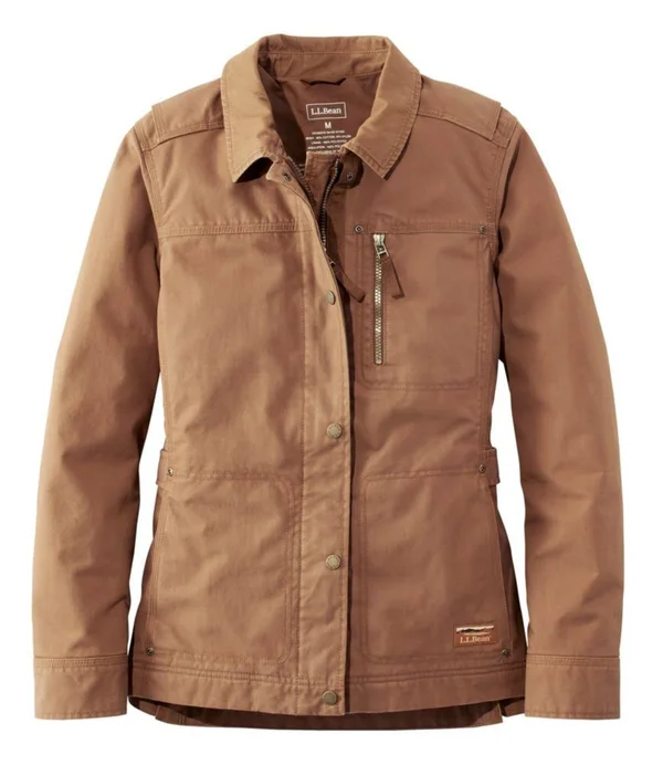 Women's L.L.Bean Utility Jacket Brown Extra Small, L.L.Bean