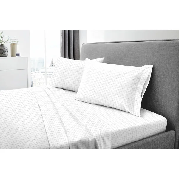 Dormisette Luxury German Flannel Ultra-Soft 6-Ounce Sheets Set White Twin 3 Piece