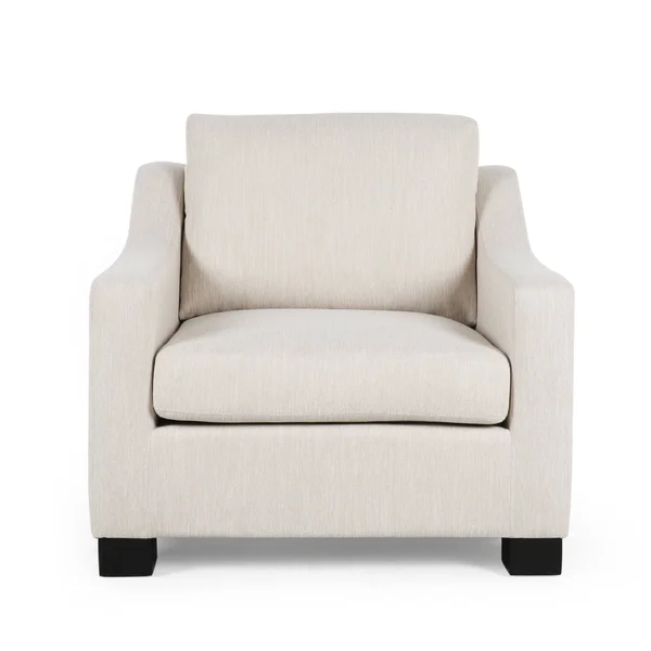 Quran Contemporary Fabric Club Chair Beige