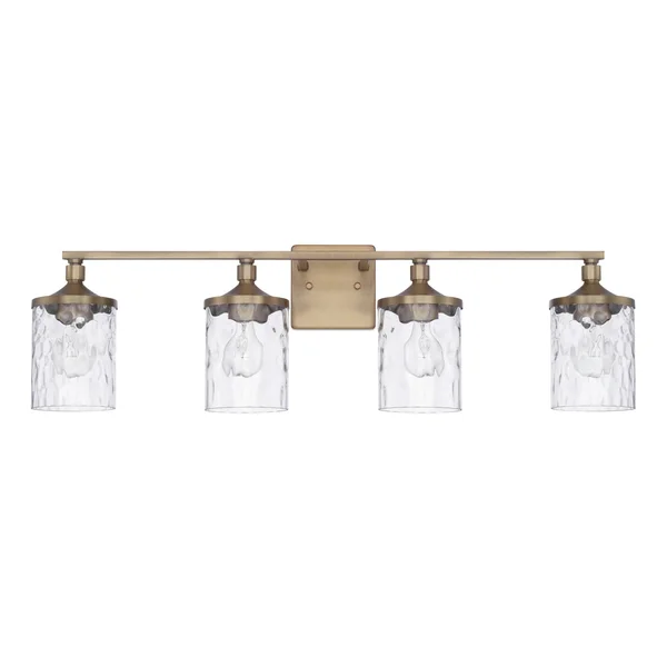 Capital Lighting Colton Vanity Aged Brass 4 Light