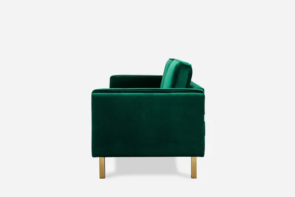 Albany Park Modern Loveseat - Cozy Apartment Sofa Olive Velvet, Gold