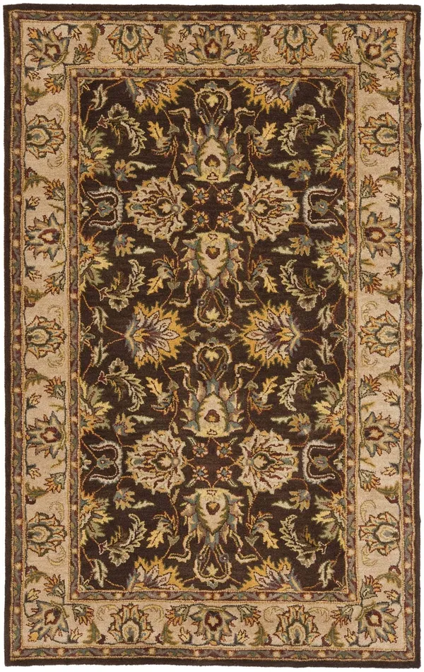 Safavieh Heritage Brown/Ivory Area Rug; Square 6&