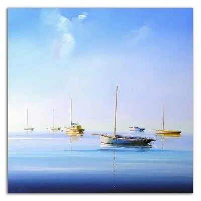 Blue Couta 2 by Craig Trewin Penny - Wrapped Canvas Print Rosecliff Heights Size: 24x22 H x 24x22 W x 1.5x22 D