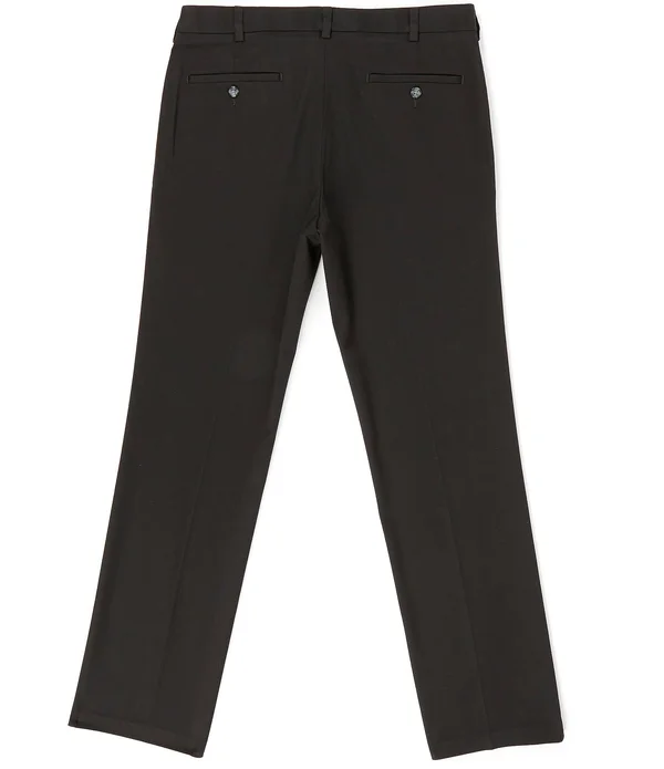 Roundtree Yorke TravelSmart CoreComfort Flat-Front Straight Fit Chino Pants - 34 34