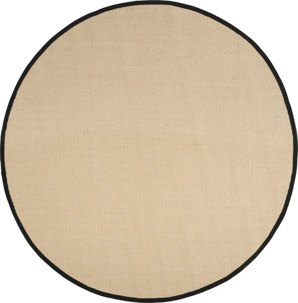 Safavieh NF131A Natural Fiber Beige - Black Area Rug - 8& x 10&