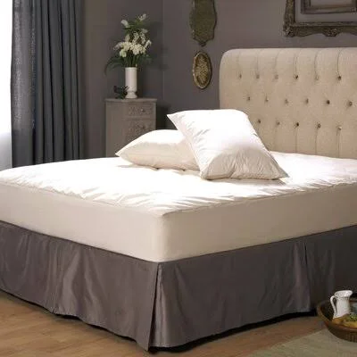 AllerEase Naturals Organic Cotton Comfort Mattress Pad