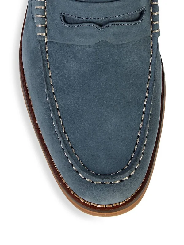 Sperry Gold Cup Exeter Suede Tassel Penny Loafers US 9.5 - Blue