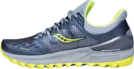 Saucony Women's Xodus ISO 3 Trail Running Shoe - Size: 12 B(M) US, Grey/Citron