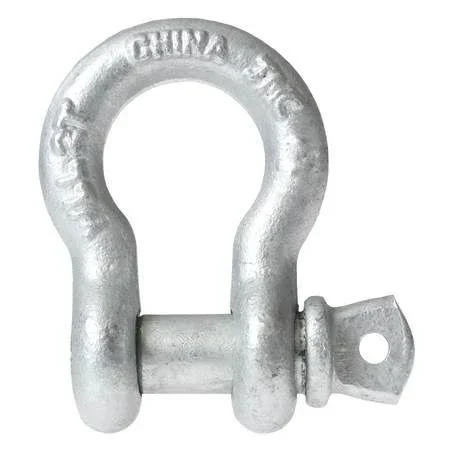 US Cargo Control Spas1-12 1-1/2x22 Galvanized Screw Pin Anchor Shackle