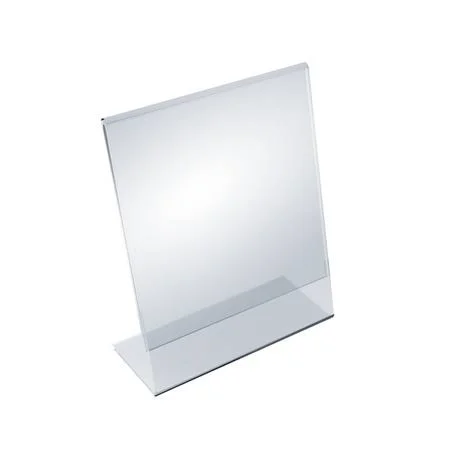 Azar Displays 112718 8x22 W x 10x22 H Vertical L-Shaped Sign Holder (10 Pack)