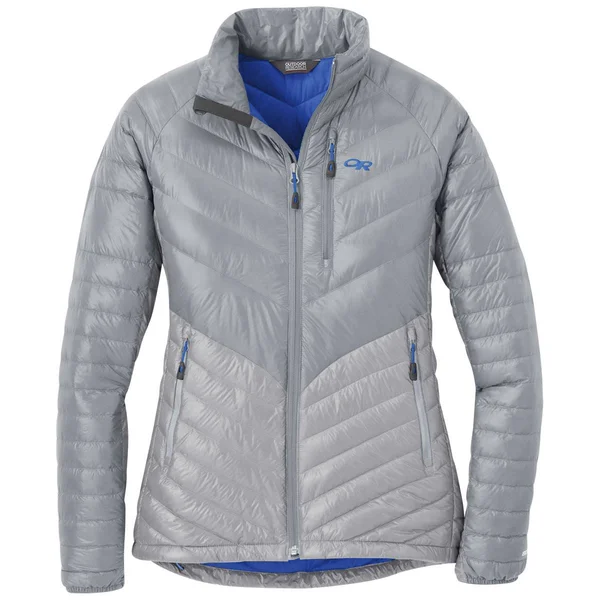 Outdoor Research Women's Illuminate Down Jacket - Medium - Light Pewter, Smoke