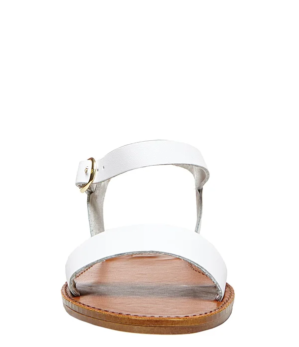 Steve Madden Donddi Sandal Women's Sandals White Leather : 5 M