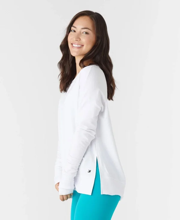 Glyder Lounge Long Sleeve: White - M, White